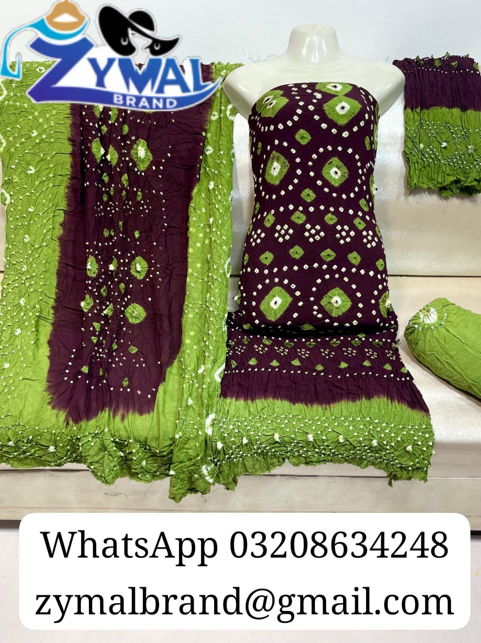 Zymal SW005 – Rajistani Chunri Lilan Suit