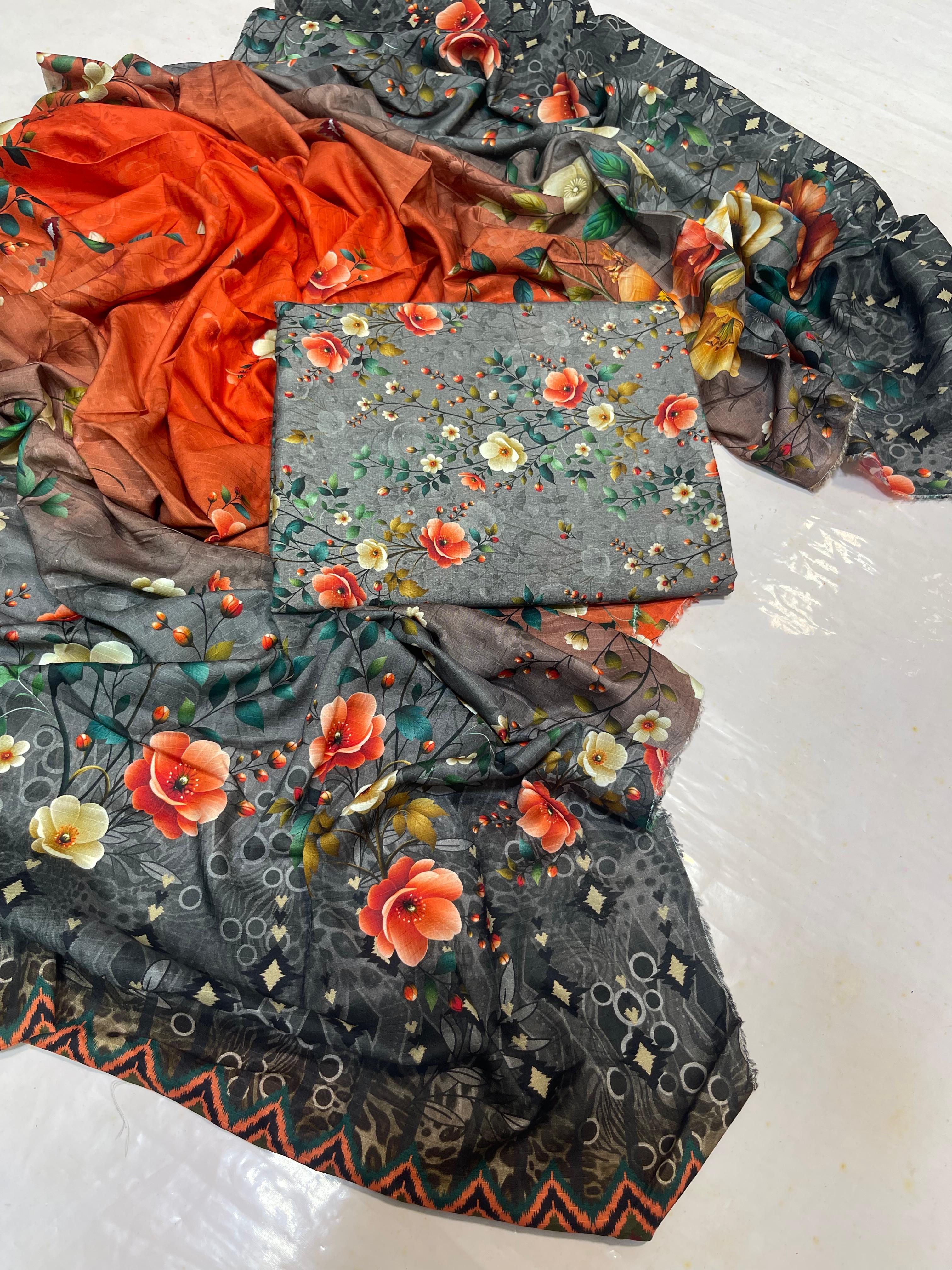 Zymal Brand Official Store – Stylish & Affordable Ethnic Wear Bright Orange