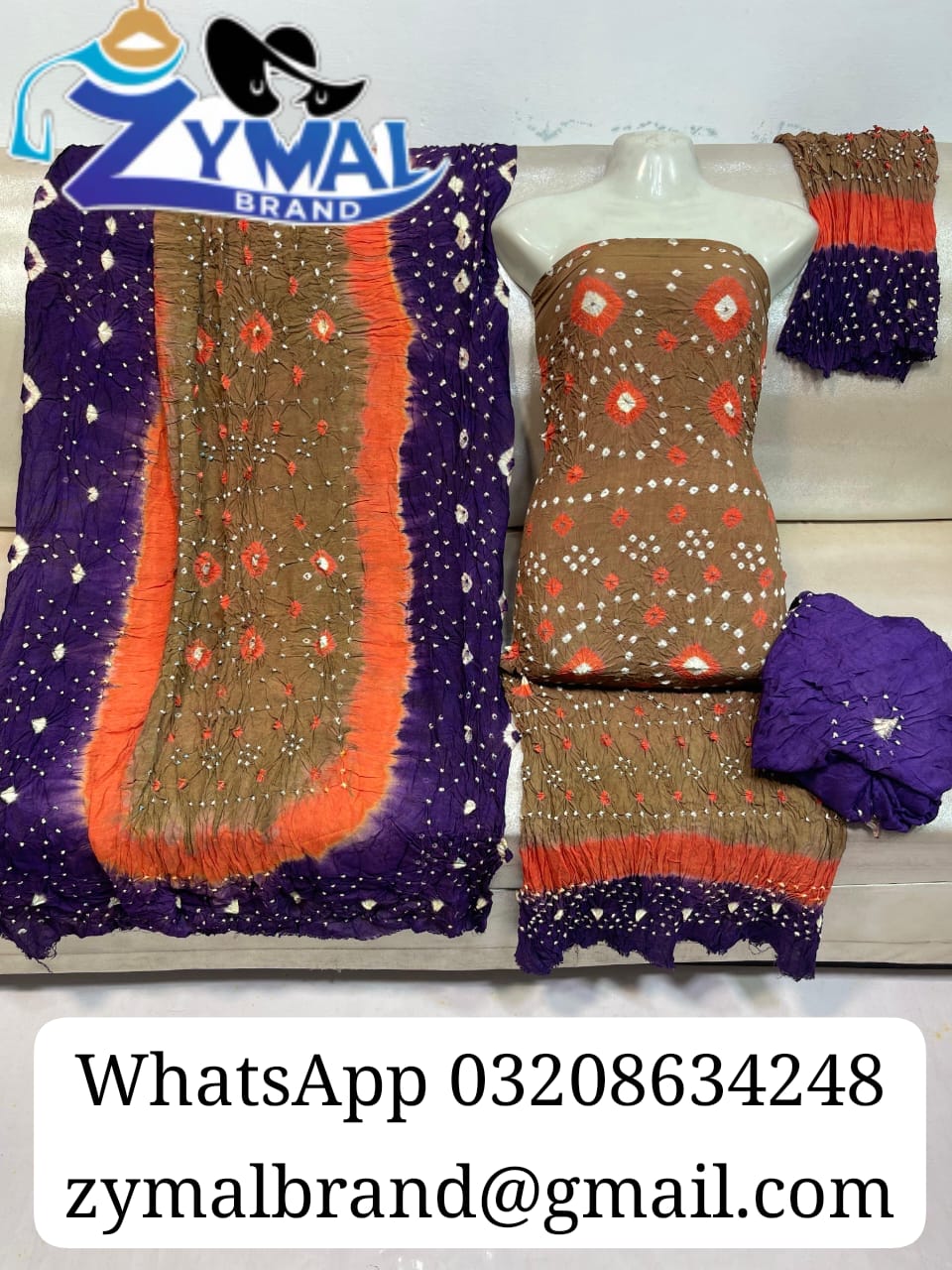 Zymal SW005 – Rajistani Chunri Lilan Suit