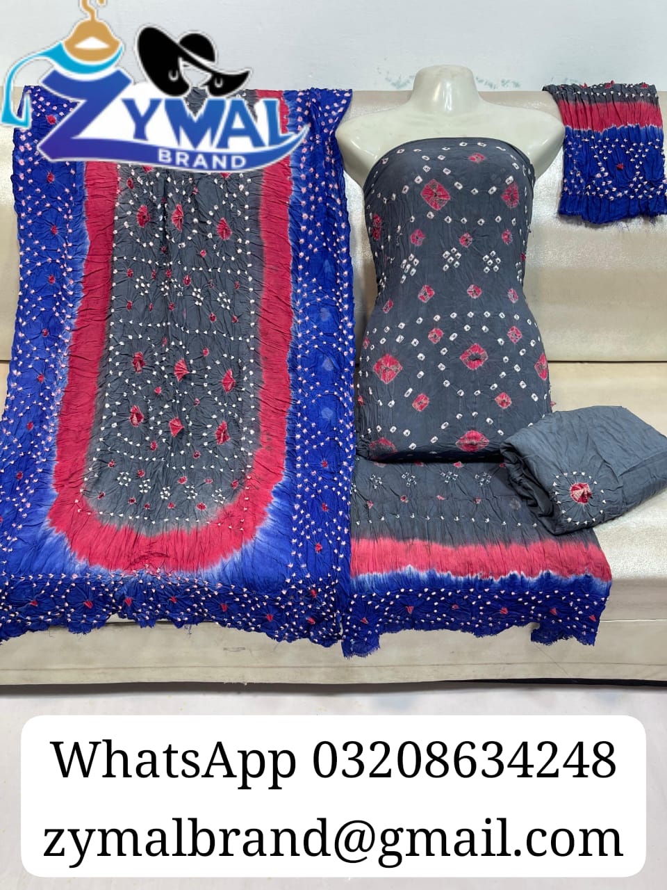 Zymal SW005 – Rajistani Chunri Lilan Suit