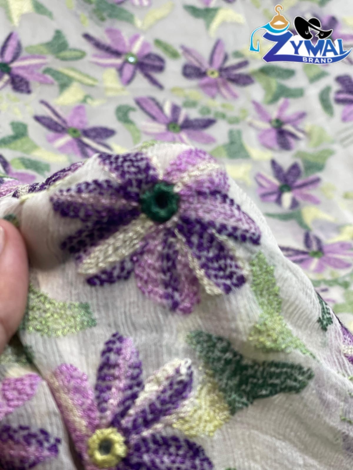 Zymal Brand SW021 – Handmade Traditional Rajasthani Chunri Suit | Krinkal Chiffon 2-Piece