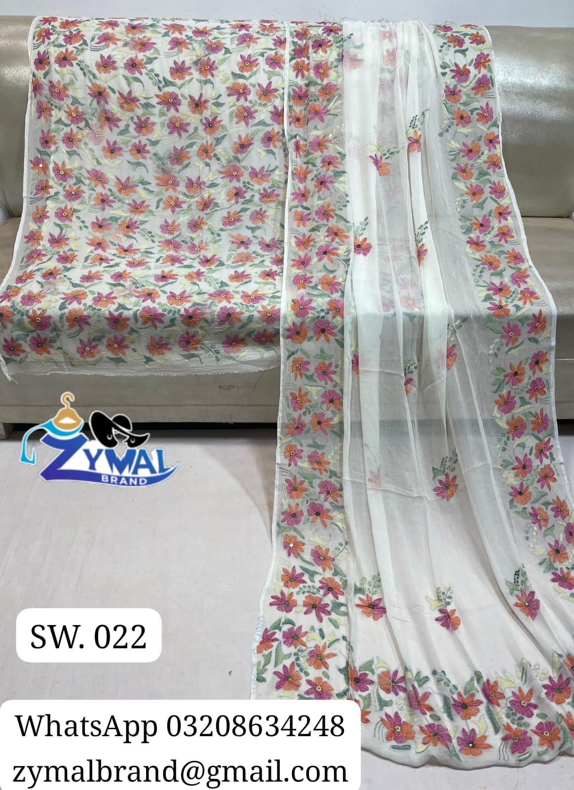 Zymal Brand SW021 – Handmade Traditional Rajasthani Chunri Suit | Krinkal Chiffon 2-Piece