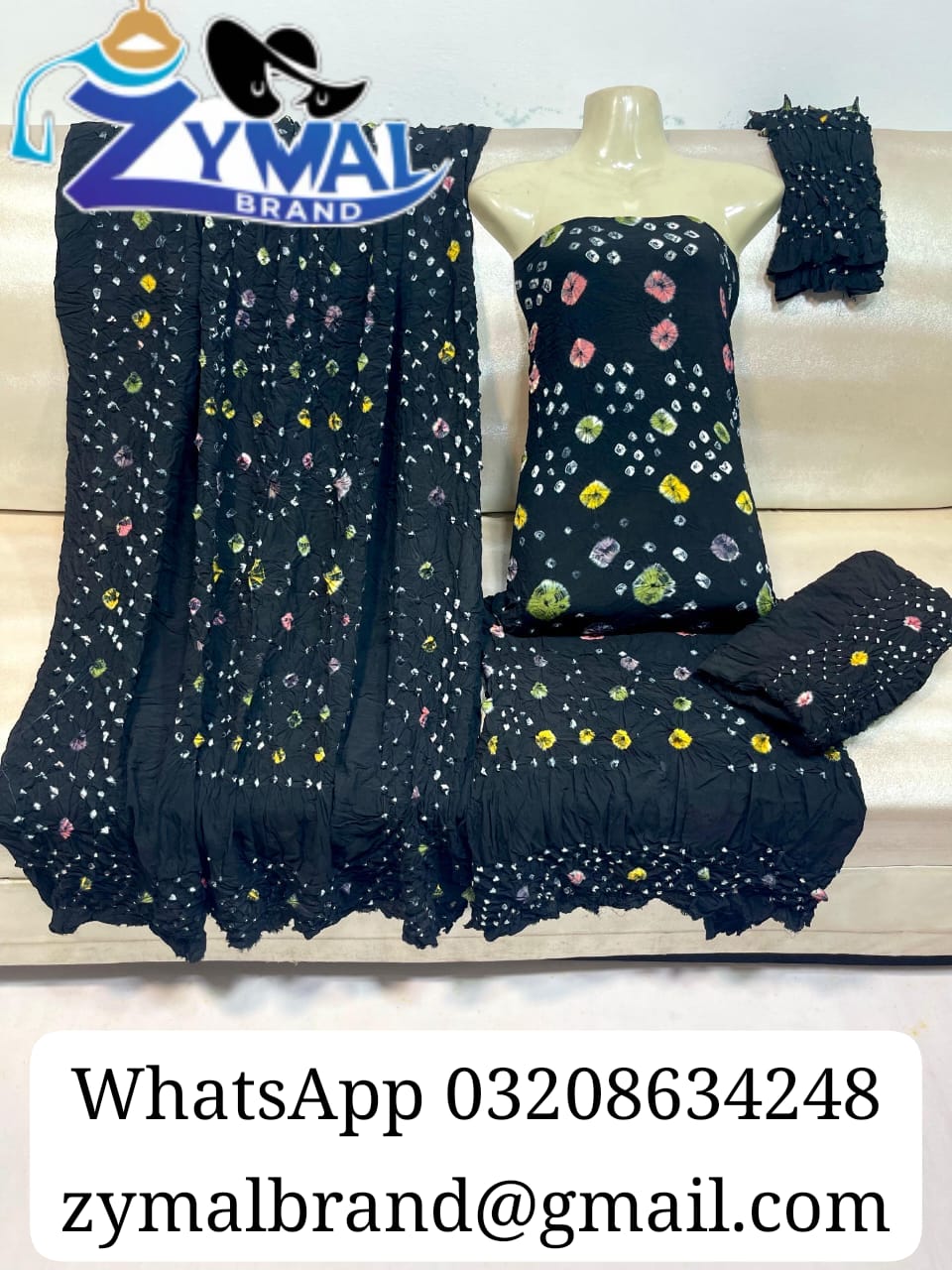 Zymal SW005 – Rajistani Chunri Lilan Suit