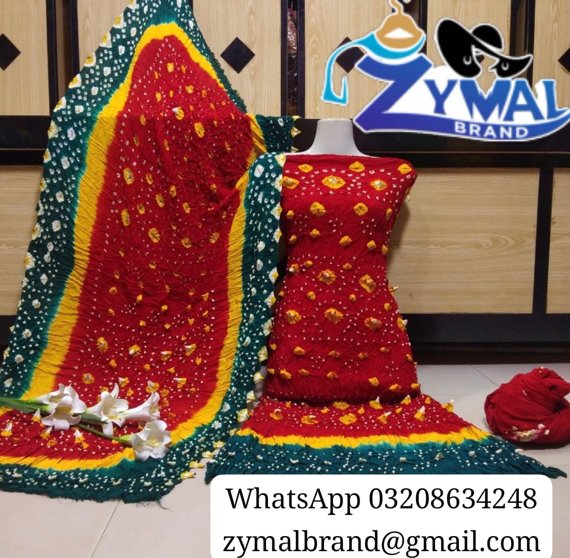 Zymal SW005 – Rajistani Chunri Lilan Suit