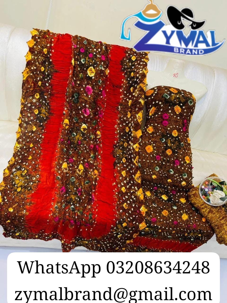 Zymal SW005 – Rajistani Chunri Lilan Suit