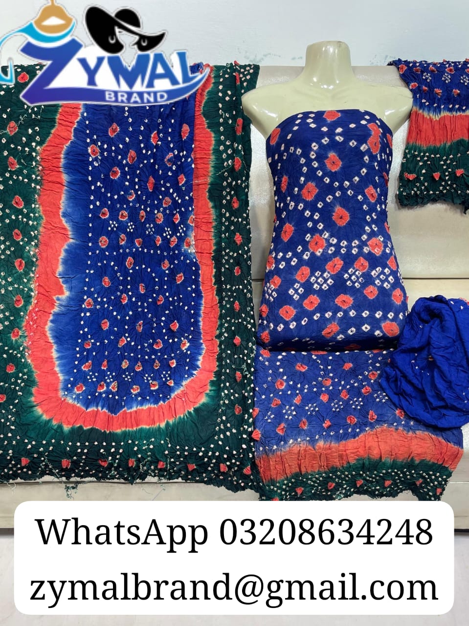 Zymal SW005 – Rajistani Chunri Lilan Suit