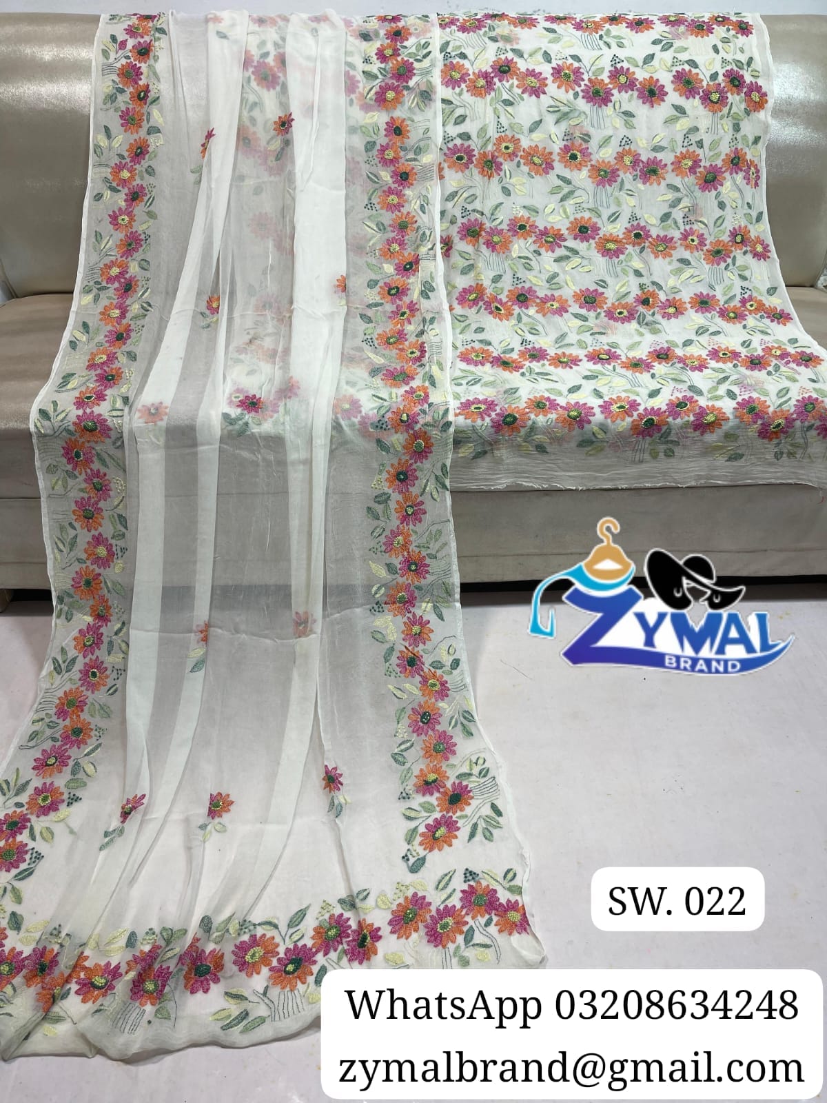 Zymal Brand SW021 – Handmade Traditional Rajasthani Chunri Suit | Krinkal Chiffon 2-Piece