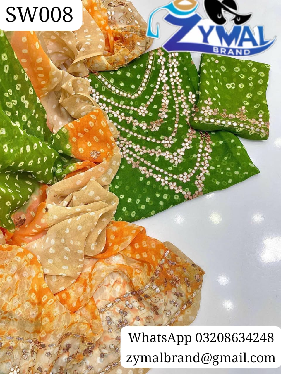 Zymal Brand SW008 – Rajasthani Chunri Glam