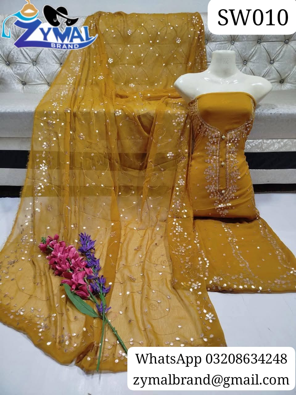 Zymal Brand SW010 – Handmade Gotta Work Bamber Chiffon Suit